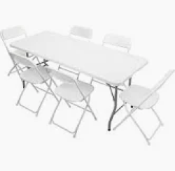 6ft Long Table and Chairs